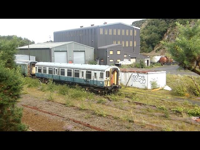 Abandoned coaches at Meldon Quarry