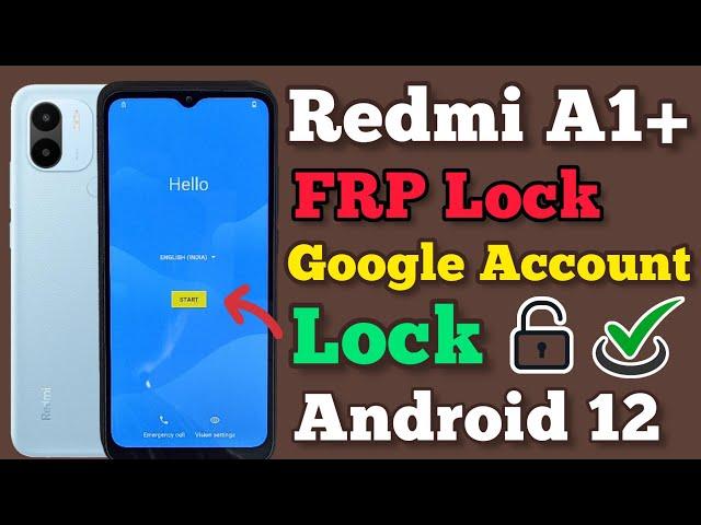 Redmi A1+ (2022) || FRP Bypass || Android 12 || Google Account Unlock || Without Pc || New Method.