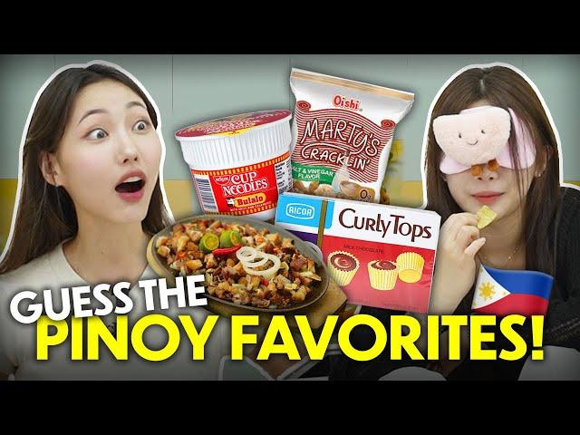 Koreans’ Guess the Pinoy-Favorite Merienda! | Blindfold Challenge