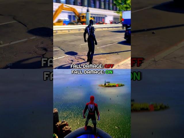 Fall Damage ON vs OFF Marvel's Spider-Man 2 PS5