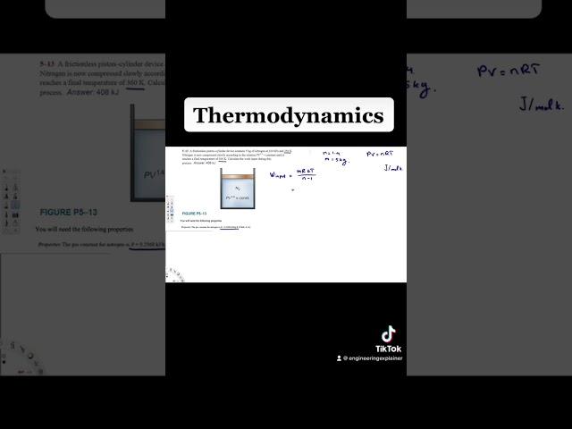 Thermodynamics - Calculate the work input