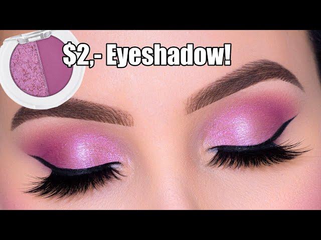 $2 Pink Eyeshadow Look: Affordable & Easy Glam Makeup Tutorial