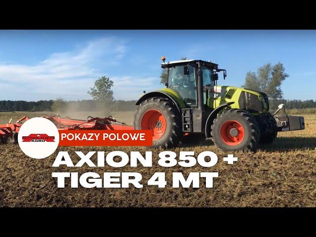 CLAAS AXION 850 + HORSCH TIGER 4 MT - AGRO SZNAJDER  WKP/ CLAAS, HORSCH, FLIEGL