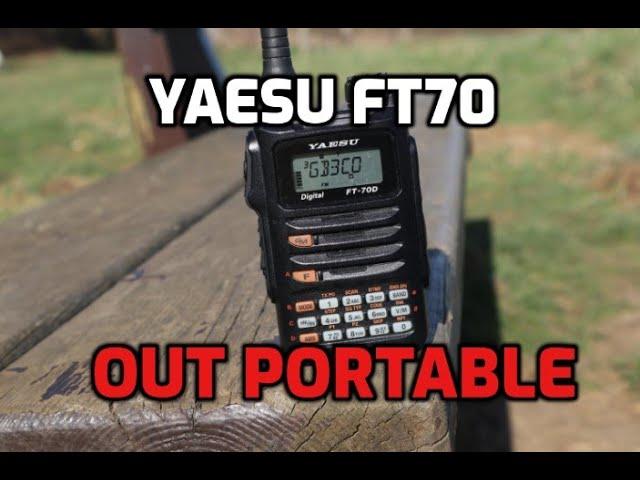 Yaesu FT70 Portable test on Rubberscopic