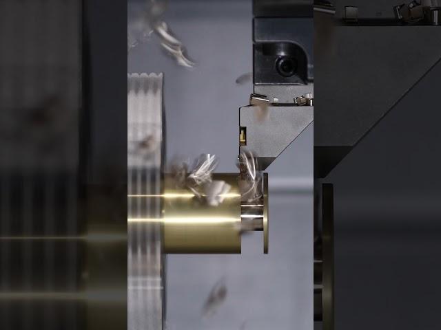 Tried 9mm ○○ Machining with a Grooving Tool! #shorts #cnc #machine #engineering #tools