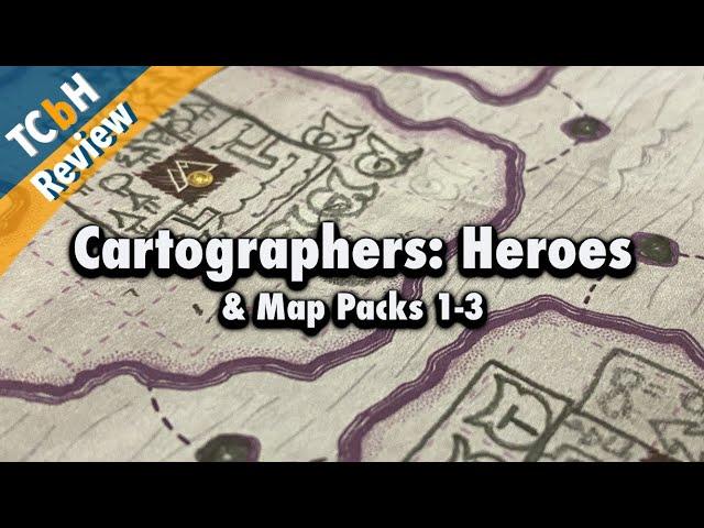 Cartographers Heroes + Map Packs 1-3 make the best flip & write game even better - TCbH Review