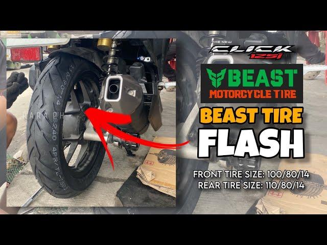 HONDA CLICK 125 BIG TIRE UPGRADE |  BEAST TIRE FLASH, SULIT NGA BA? | BEST BUDGET MEAL NA GULONG