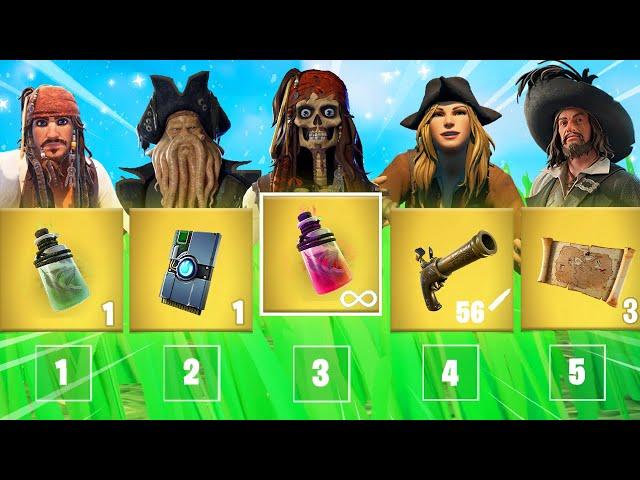 The *RANDOM* PIRATES OF THE CARIBBEAN Challenge in Fortnite