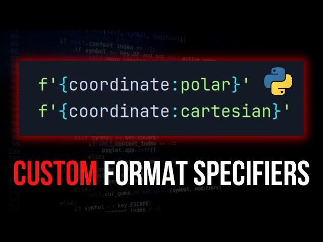 Custom Format Specifiers for Python Classes