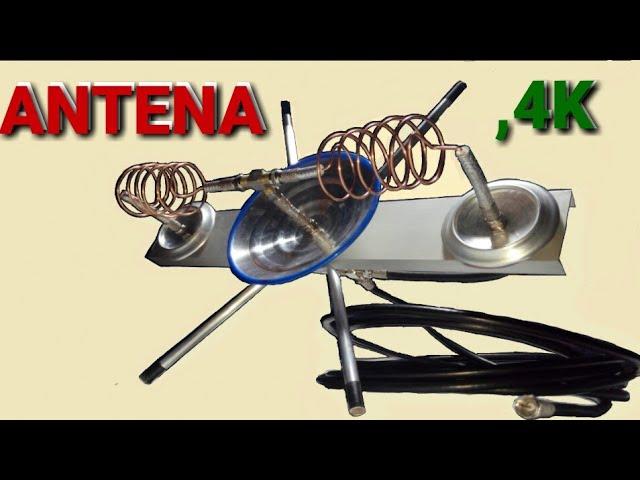 Elaborando  una Antena Ultra Mega Potente TV - En alta Definicion - Con Señal - HD - TDT