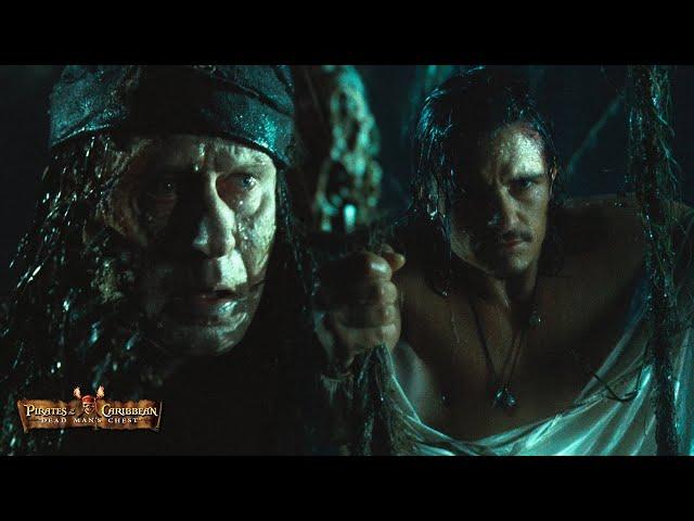 William Gets Whipped by his Father Bill Turner | Pirates of the Caribbean: Dead Man's Chest | 4K