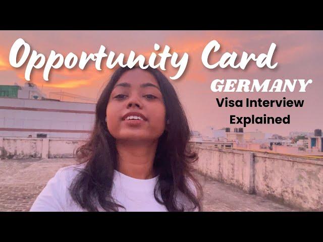 Germany Opportunity Card Chancenkarte Visa Interview | Must Watch | Important Info