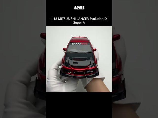 MITSUBISHI LANCER Evolution IX  / 1:18 diecast car model / AMR unboxing