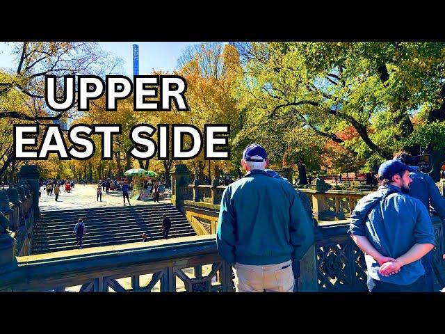  NYC  Autumn Foliage Walk - Upper East Side & Central Park