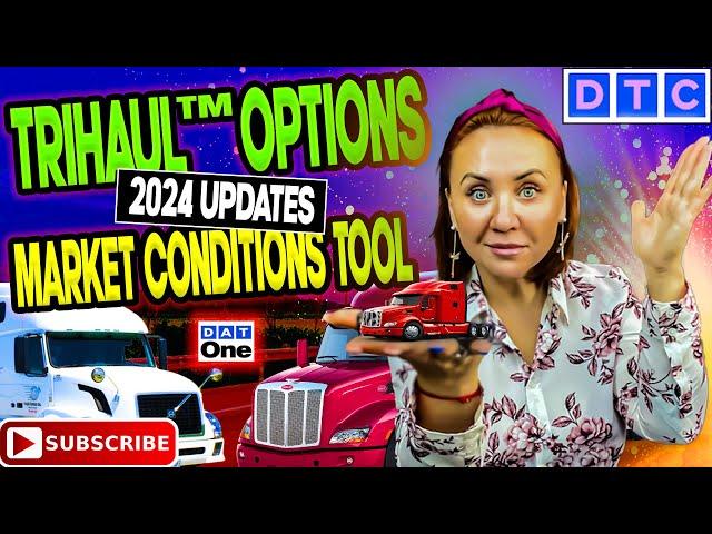 TriHaul and Market condition Tools on DAT One, 2024 udates. #becomedispatcher #freightdispatch