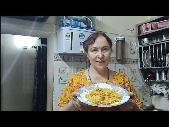 75.Вегетарианский плов.Свекровь готовит роти.Vegeterian pilaf.Mother-in-law prepares roti.