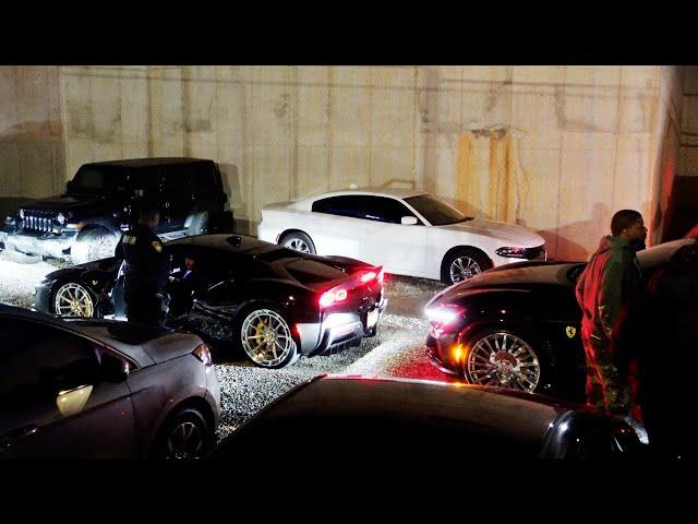 Lil Baby Leaving The Dome in Ferrari Purosangue Truck and SF90 on Rims!