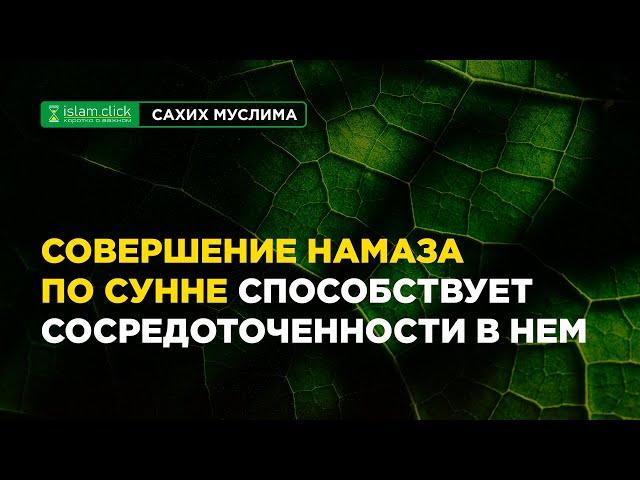 Совершение намаза по Сунне способствует сосредоточенности в нём | Абу Яхья Крымский