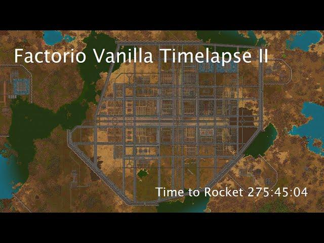 Factorio Vanilla Megabase Timelapse II