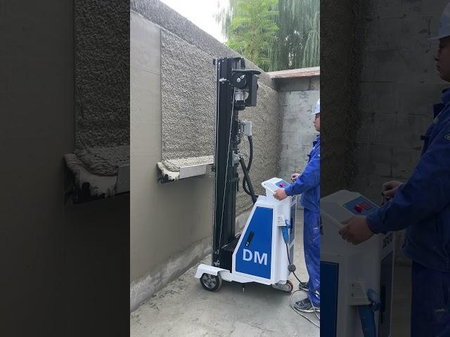 High efficiency plastering machine DERUTU wall smooth plaster #spraying #mortar
