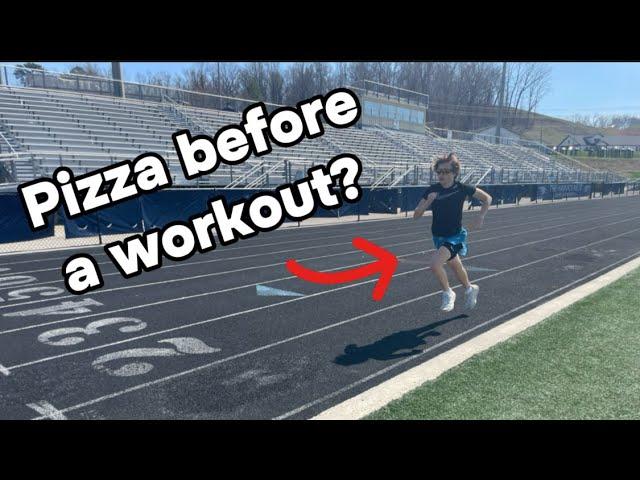 How I prepare for a workout as a track athlete.