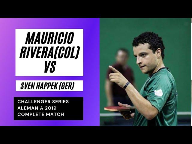 TENIS DE MESA COLOMBIA / Mauricio rivera (COL) vs sven happek (GER)