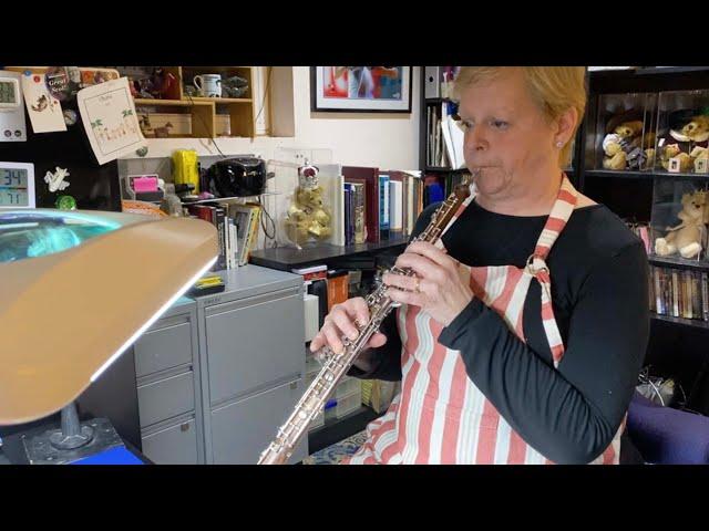 MET Orchestra Oboist Susan Spector demonstrates the process by which an oboe reed is constructed.