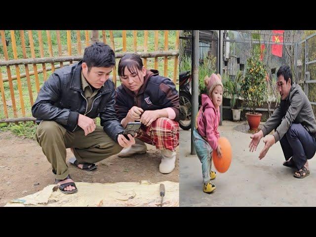 Baby Chip plays happily with his father when he is brought home.