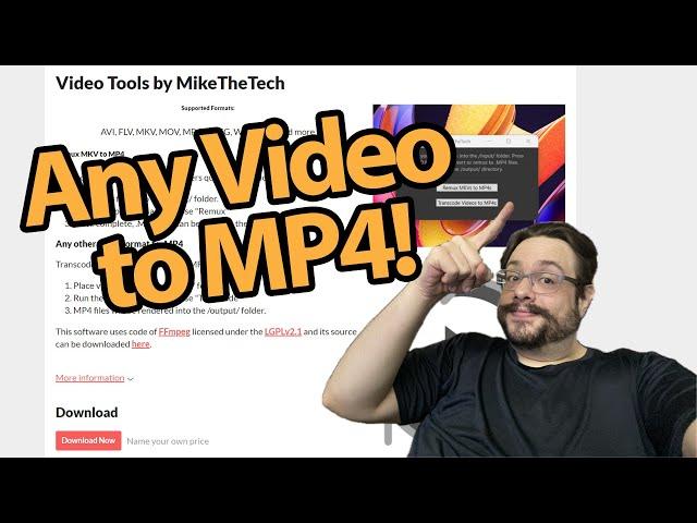 Convert ANY video to MP4 with my new free tool!