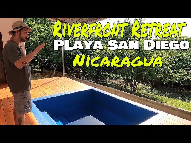 Riverfront Listing Nicaragua. Playa San Diego Beach Real Estate for sale. Closest beach to Manugua.