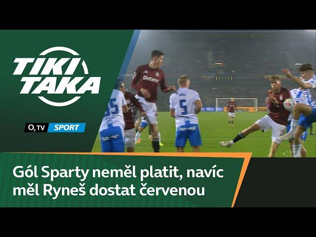 TIKI-TAKA: Gól Sparty neměl platit, navíc měl Ryneš dostat červenou