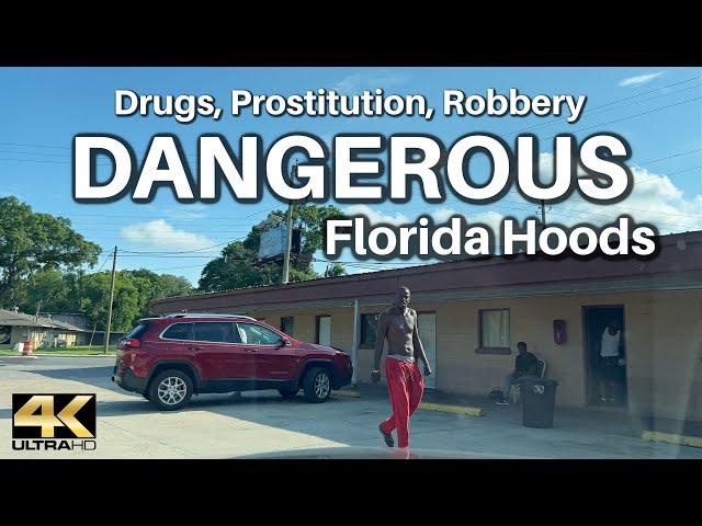 Driving through WORST HOODS in Pensacola Florida [4K]