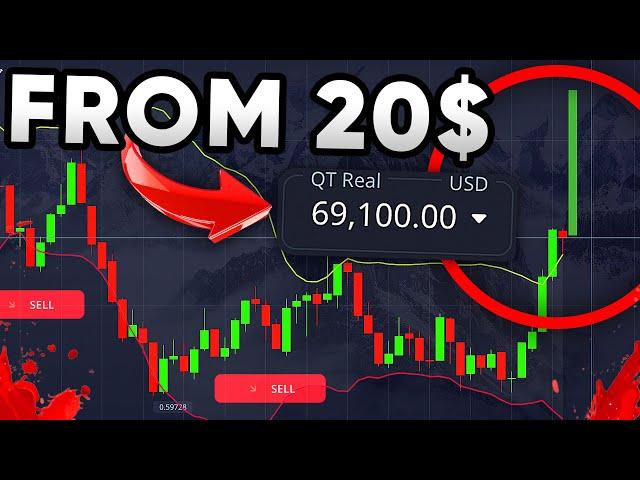 TURN 20$ into 69,000$+ in 15min | My Crazy Binary Options Strategy | Pocket Option Trading Strategy