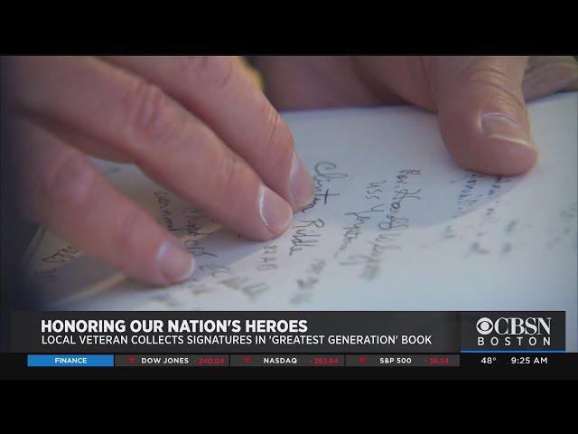Local Veteran Honors 'The Greatest Generation' By Collecting Heroes' Signatures In Tom Brokaw's Book