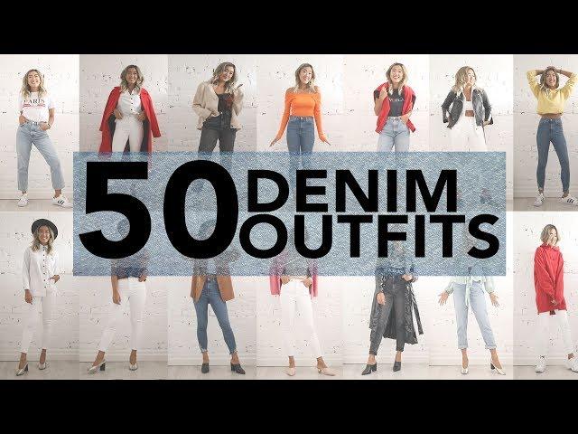 50 CASUAL JEANS OUTFIT IDEAS (Using 4 Jeans)