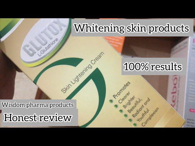 My whitening skincare routine | wisdom pharma products HONEST review | glutathione serum & vitamin C