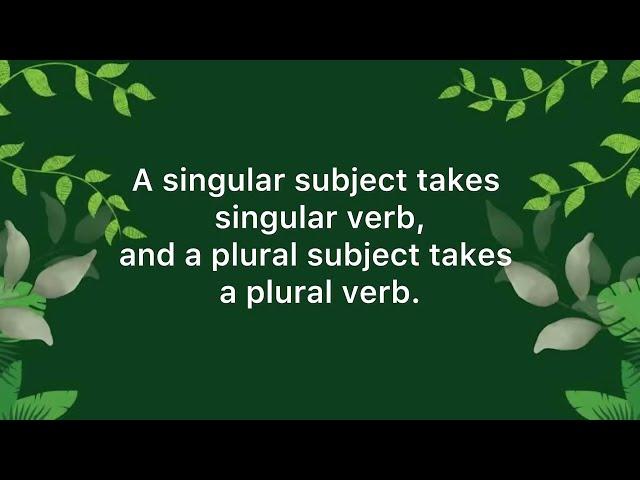 Subject verb agreement |English Grammar quiz |Try and get 20/20‼️‼️‼️