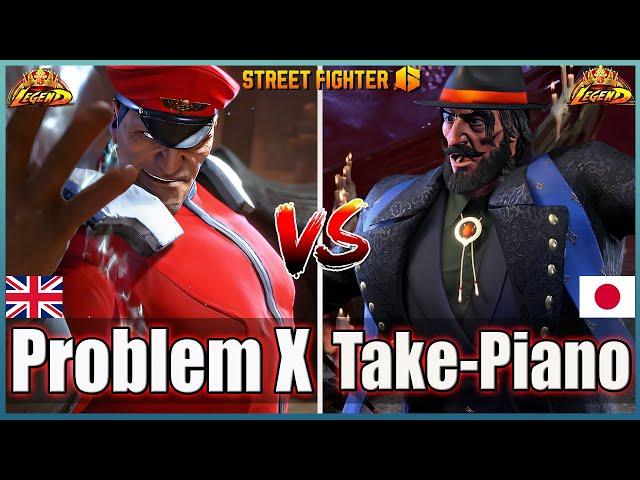 Street Fighter 6 Problem X (M Bison)  Vs  Taketake-Piano (JP)Best Room MatchFightingGameWorldX