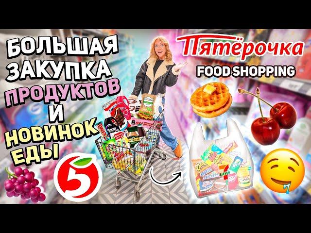 большой шоппинг в ПЯТЕРОЧКЕ! Закупка Продуктов на неделю + новинки еды