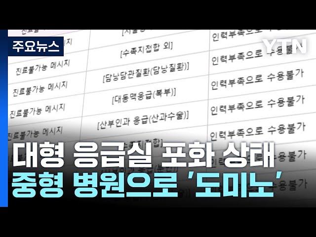 응급실 포화...중형 병원으로 '도미노' / YTN