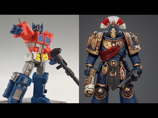 New Transformers E-Hobby Exclusive Garage Kits samples & Warhammer 40k figures reveals