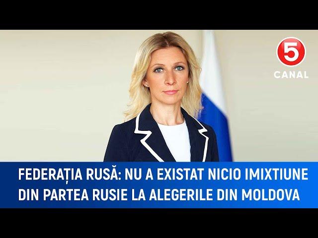 Federația Rusă: "Nu a existat nicio imixtiune din partea Rusie la alegerile din Moldova"