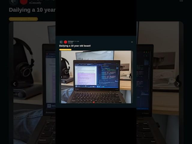 The oldest laptop series ￼Feat. Thinkpad