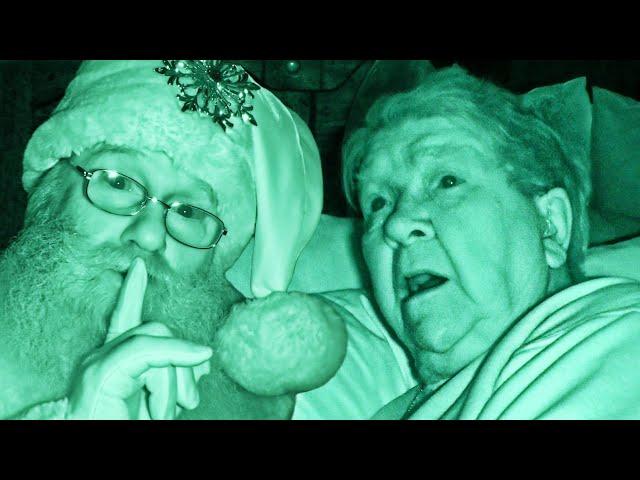 SANTA WAKE UP PRANK ON GRANDMA!