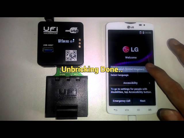 How to replace emmc LG D380 to 8GB using UFiBOX