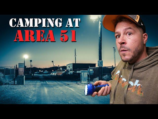 REAL UFOS CAPTURED WHILE CAMPING AT AREA 51 | We Saw the REAL MEN IN BLACK!