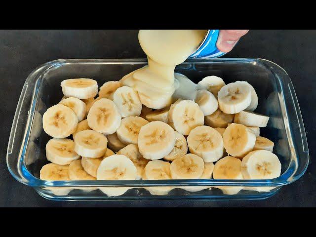 It's so delicious that I cook it every weekend! Delicious recipe with condensed milk and bananas