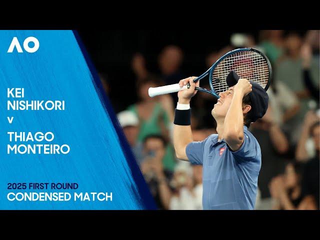 Kei Nishikori v Thiago Monteiro Condensed Match | Australian Open 2025 First Round