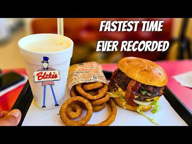 Blake's Lotaburger Tucumcari New Mexico  Fastest  Time Ever