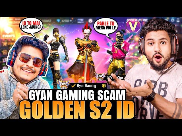 Biggest V Badge YouTuber  Scam with Gyan Gaming Golden Elite Pass ID  आजा Noob1 vs 4 में !